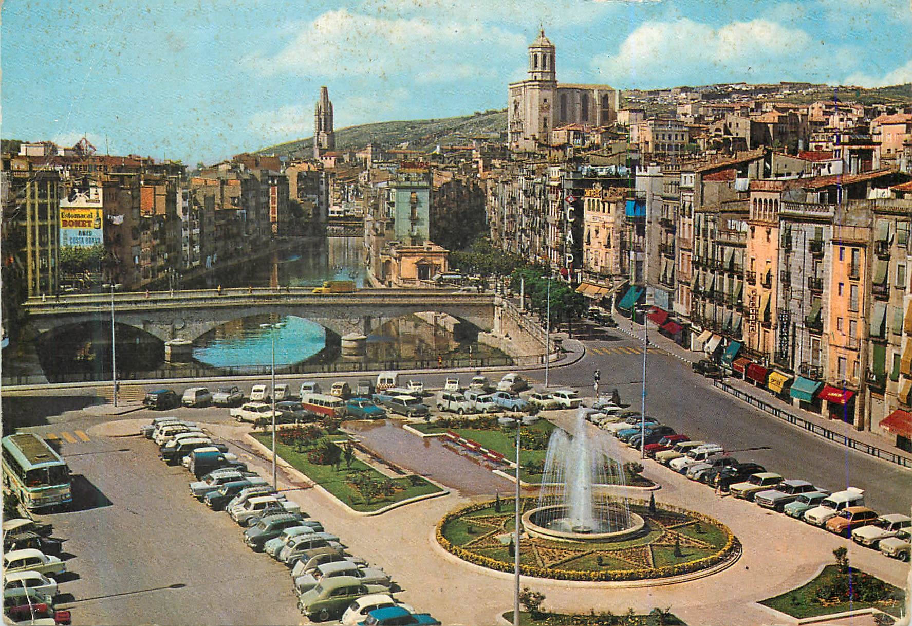 CPM Gerona Place de Catalogne et l'Onar