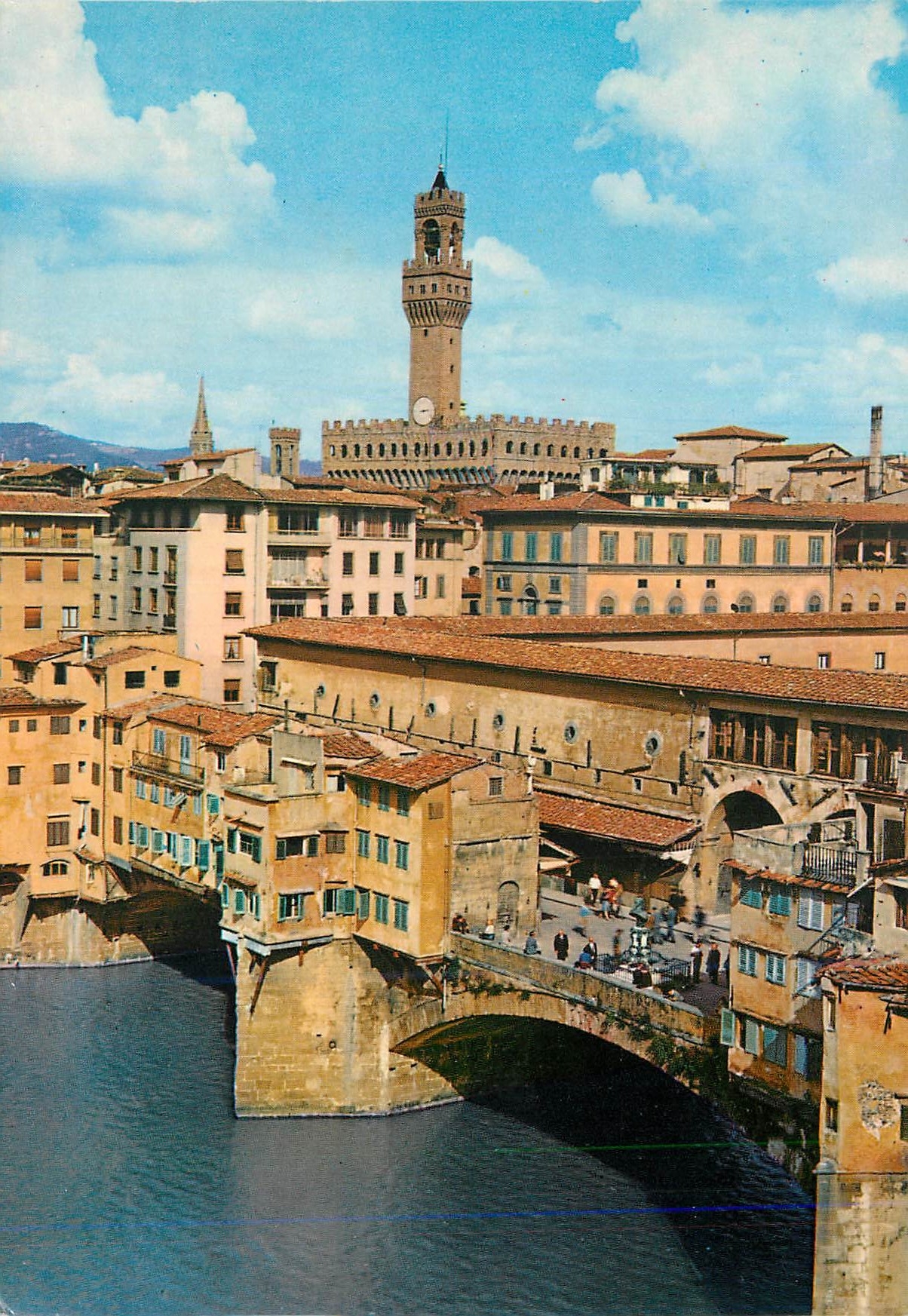 CPM Firenze Le Pont Vieux et la Tour du Palais de la Sigonria