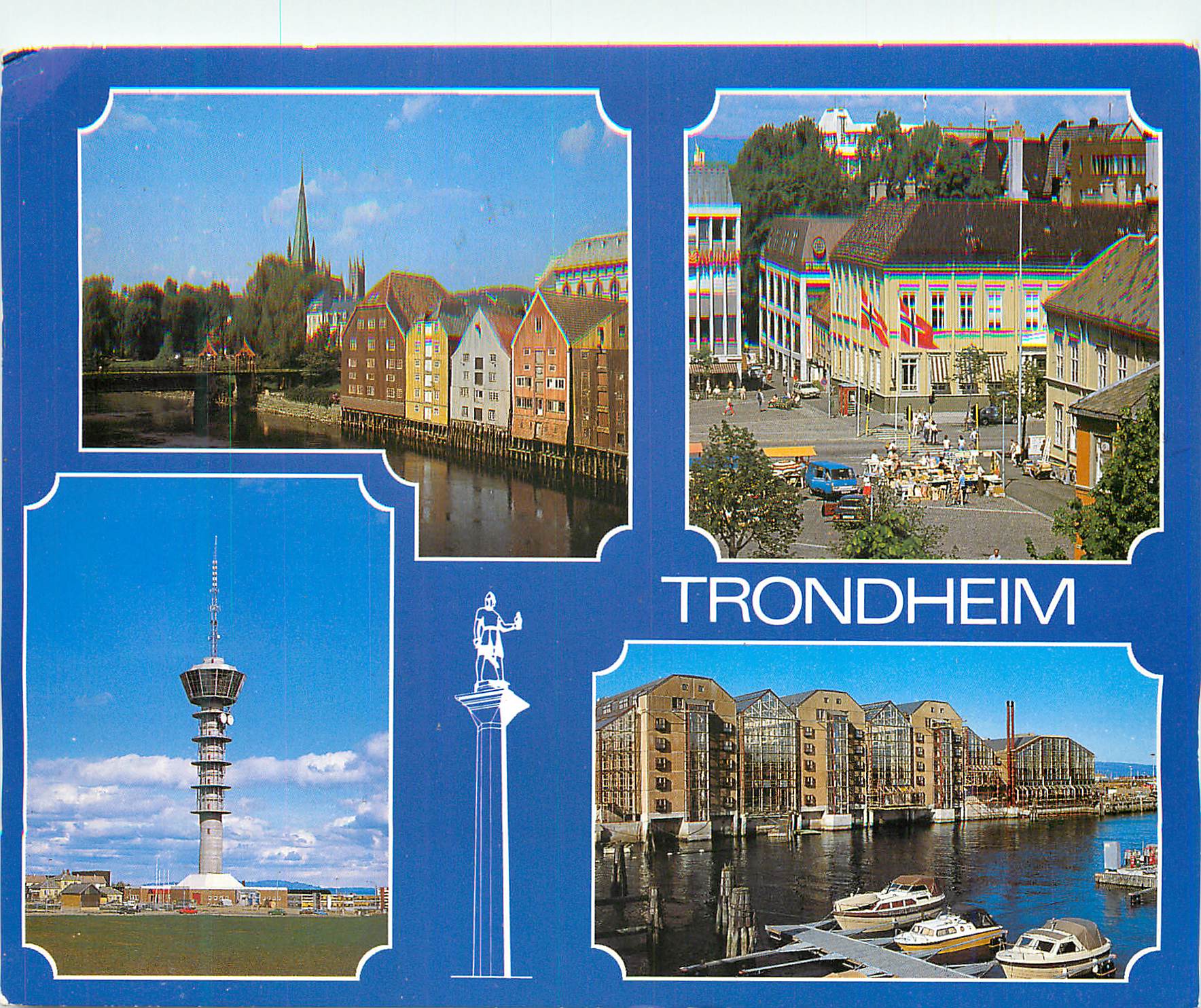 CPM Trondheim Norway Royal Garden Hotel Scenes From Trondheim