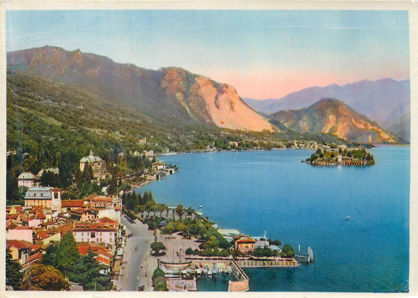CPM Lago Maggiore Stresa Borromeo Panorama