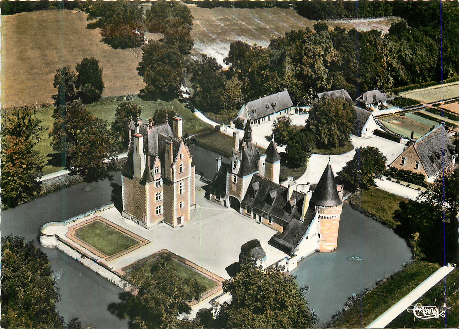 CPM Lassay Pres Romarantin (L et Ch) Chateau de Moulin (XVe S) Vue Aerienne