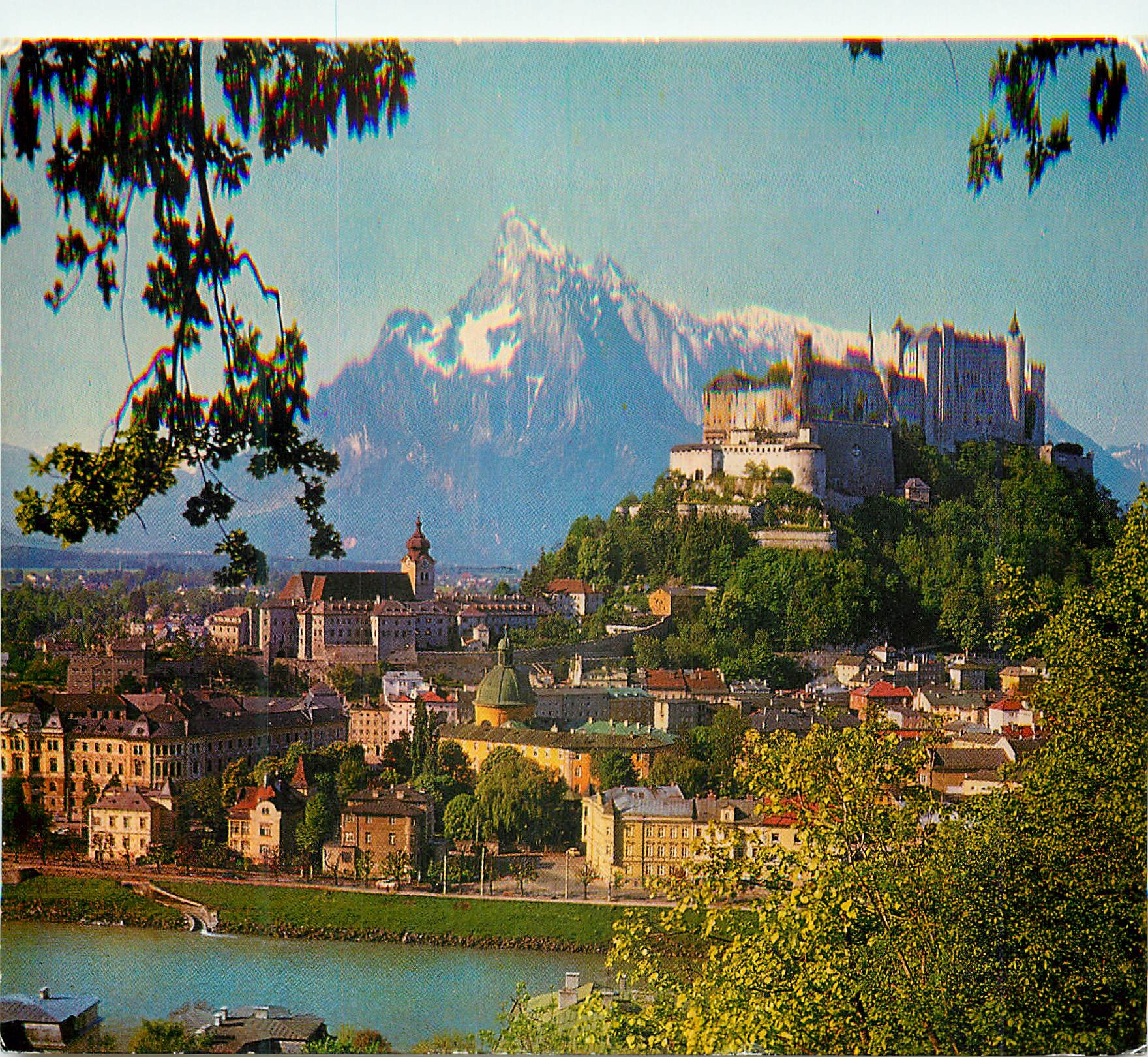 CPM Salzbourg La ville de Mozart La Forteresse de Hohensalzbourg et l'Untersberg (Alt 1863 m)