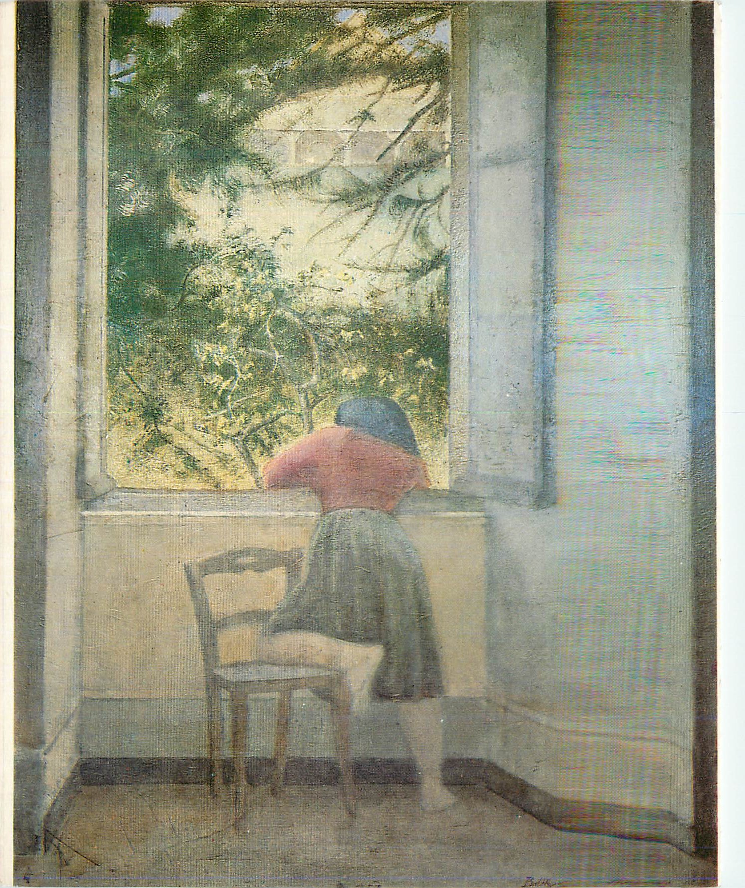 CPM Balthus Jeune Fille a la Fenetre 1955
