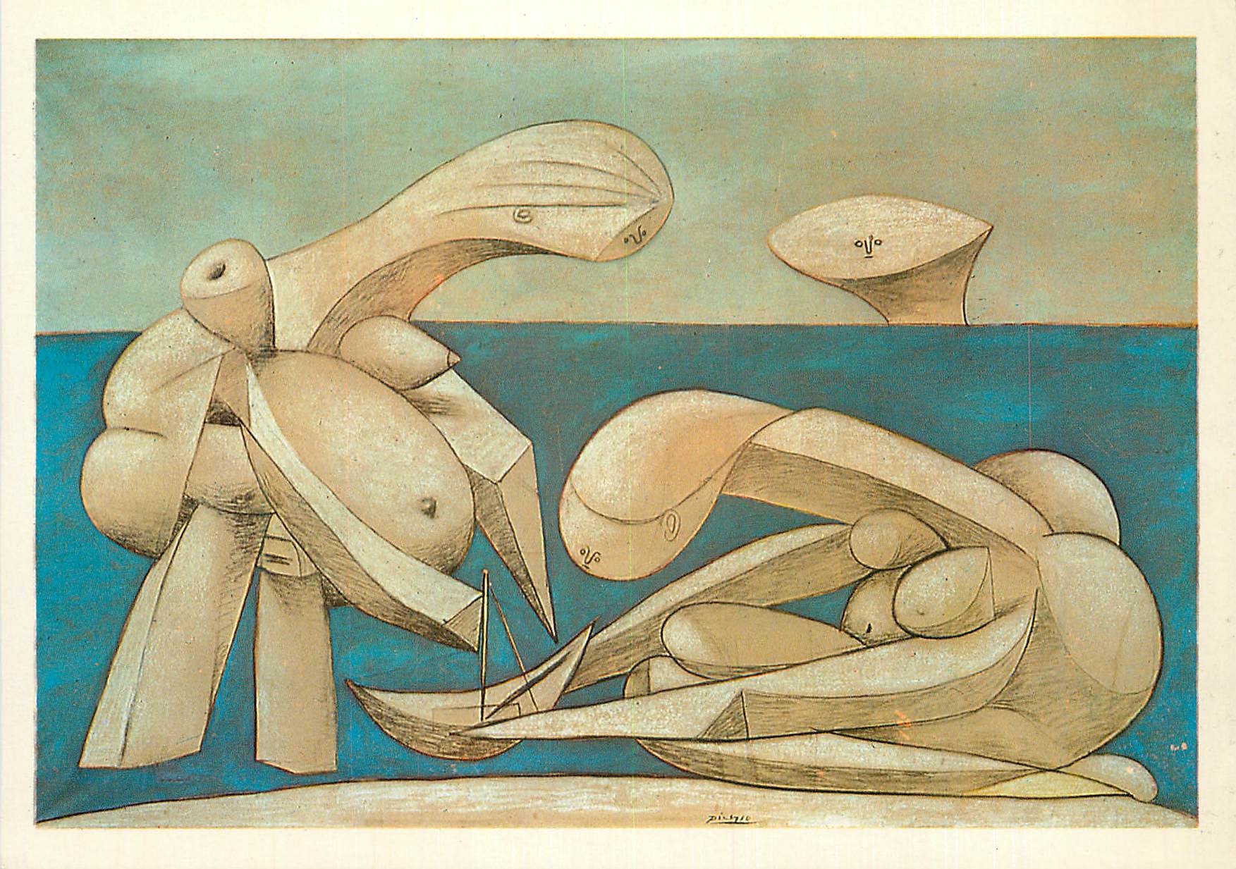 CPM Pablo Picasso La Baignade February 12 1937 Collection Venice