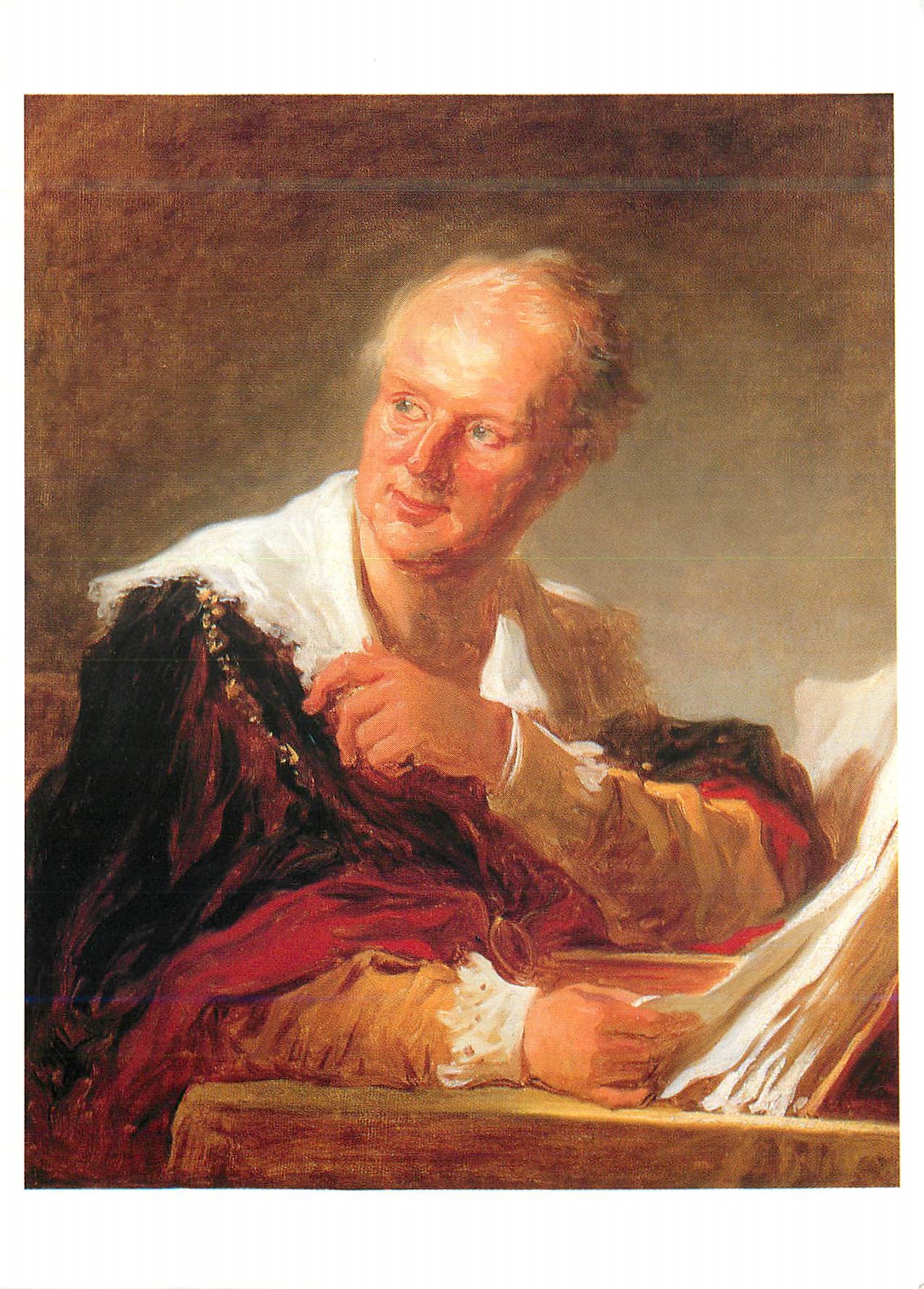 CPM Musee du Louvre Fragonard J H 1732 1806 Denis Diderot Ecrivain