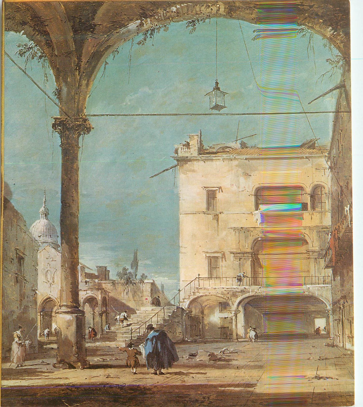 CPM Paris Musee Jacquemart Andre Francesco Guardi (1712 1793) Vue d'un Portique a venise