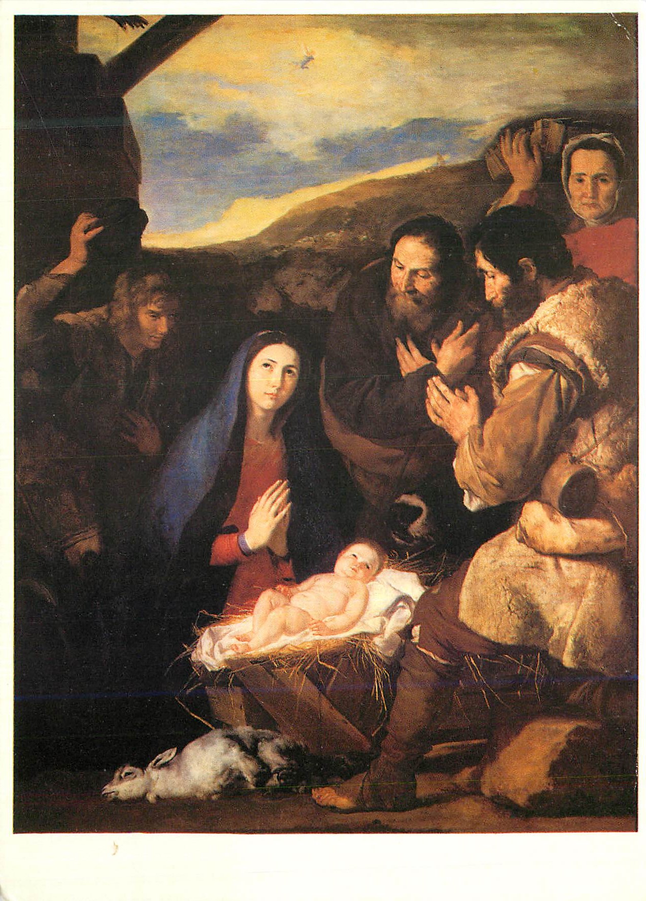 CPM Paris Musee du Louvre Jusepe de Ribera (1591 1652) L'Adoration des Bergers 1650
