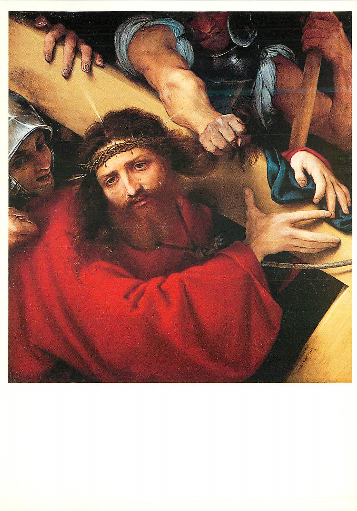 CPM Paris Musee du Louvre Lorenzo Lotto (1480 1556) Le Christ Portant sa Croix 1526