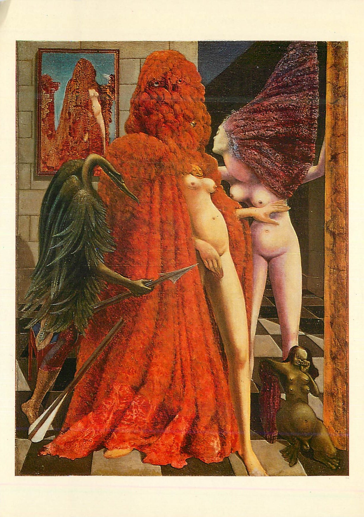 CPM Max Ernst La Toilette de la Maree (The Attirement of the Bride) 1940 Oil on Canvas The Peggy guggenheim Collection V