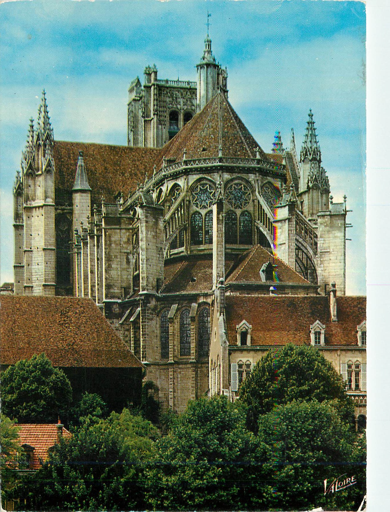 Auxerre — L'abside de la cathédrale Saint-Étienne — Éditions Valoire, n°30.007
