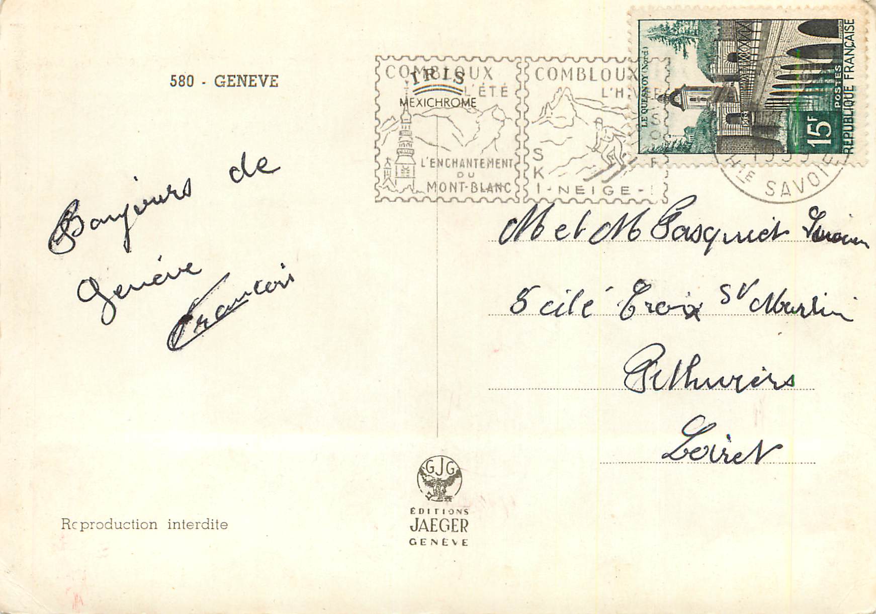 CPM Geneve — Verso