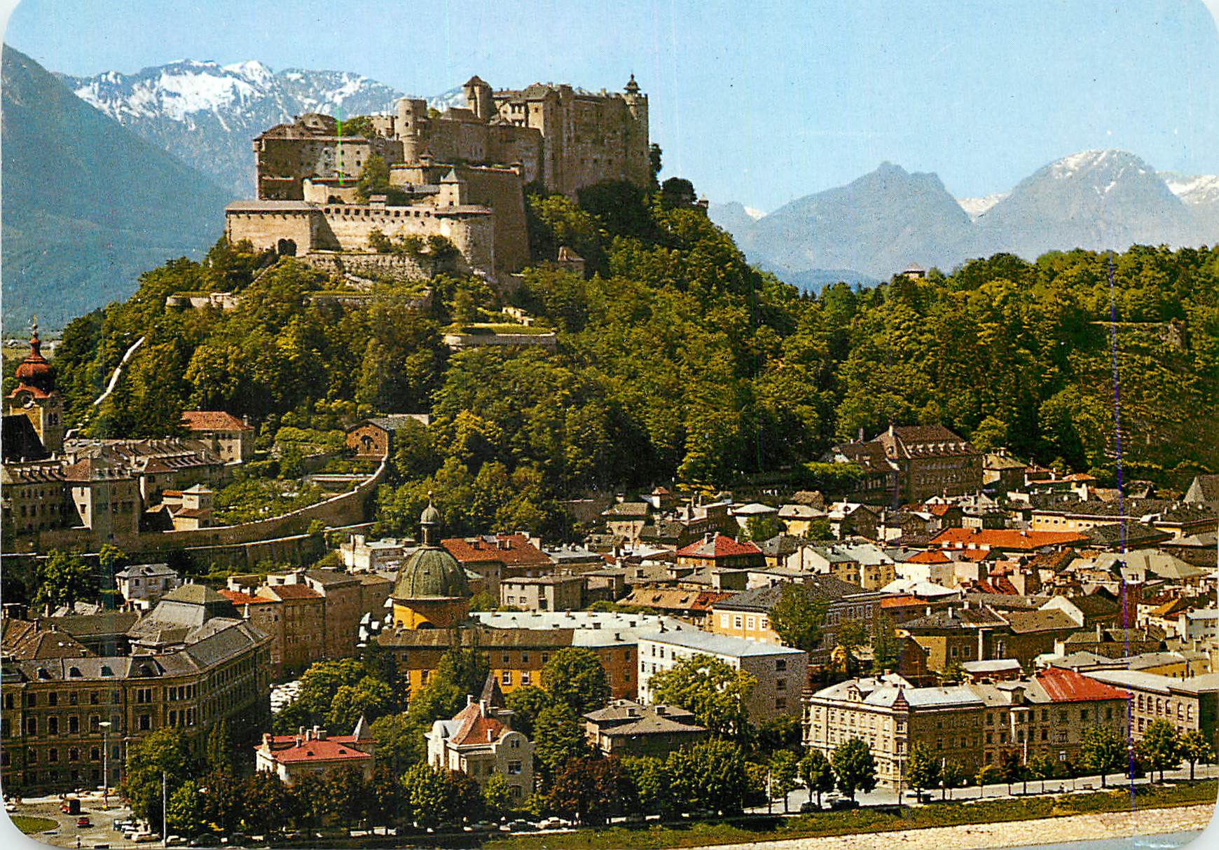 CPM Salzburg Altstadt Mit Hohensalzburg Im Hintergrund Bayrische Berge