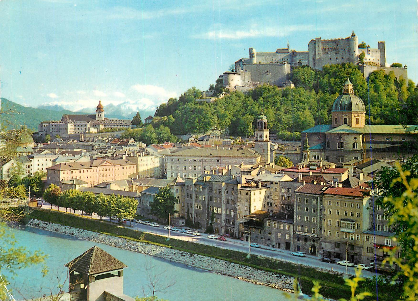 CPM Salzburg Blick auf Die Altstadt mit Festung Und Stift Nonntal