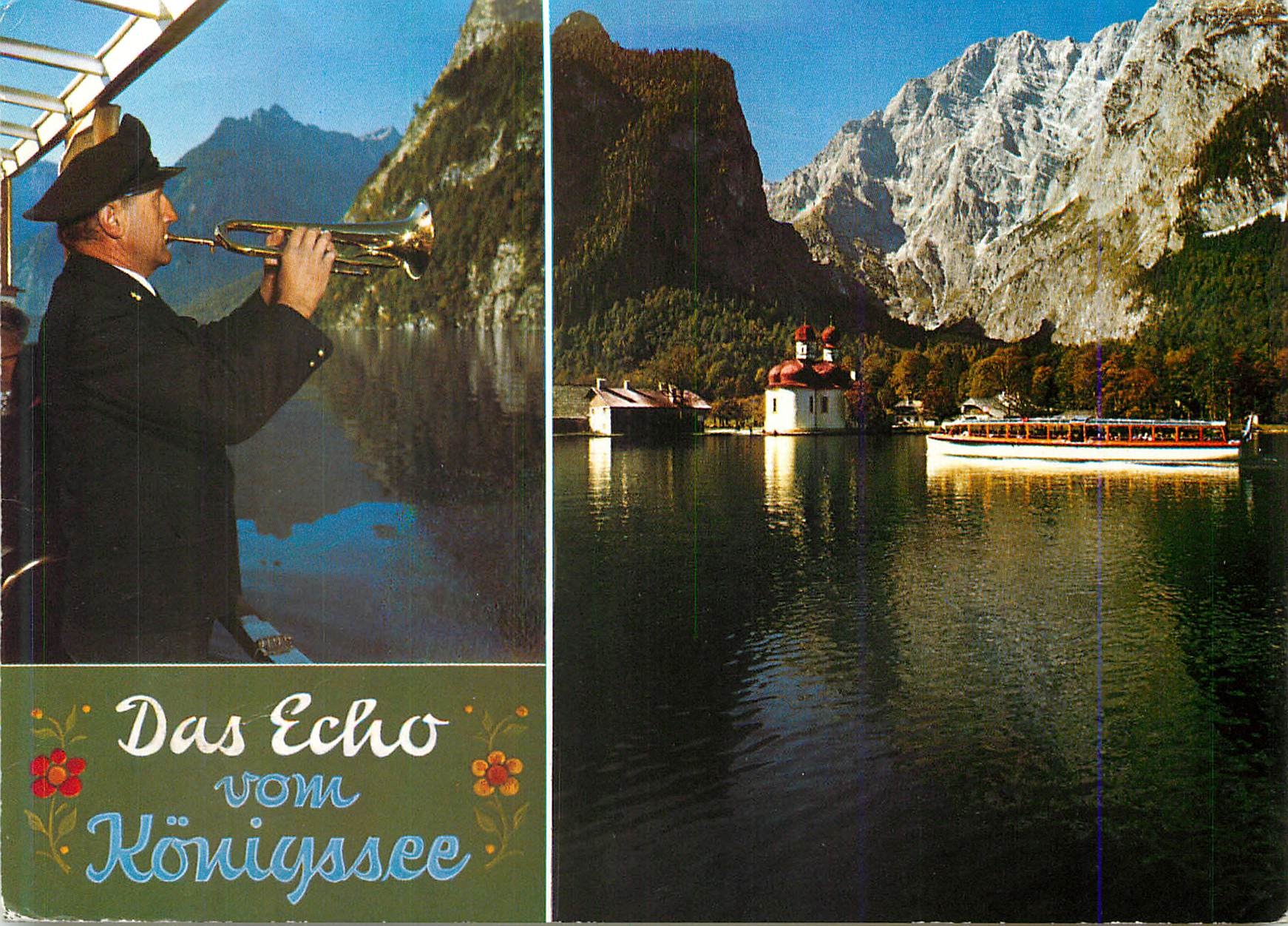 CPM Das Echo Vom Koniyssee Links Echoblaser vor der Echowand U Hachelkopf Rechts