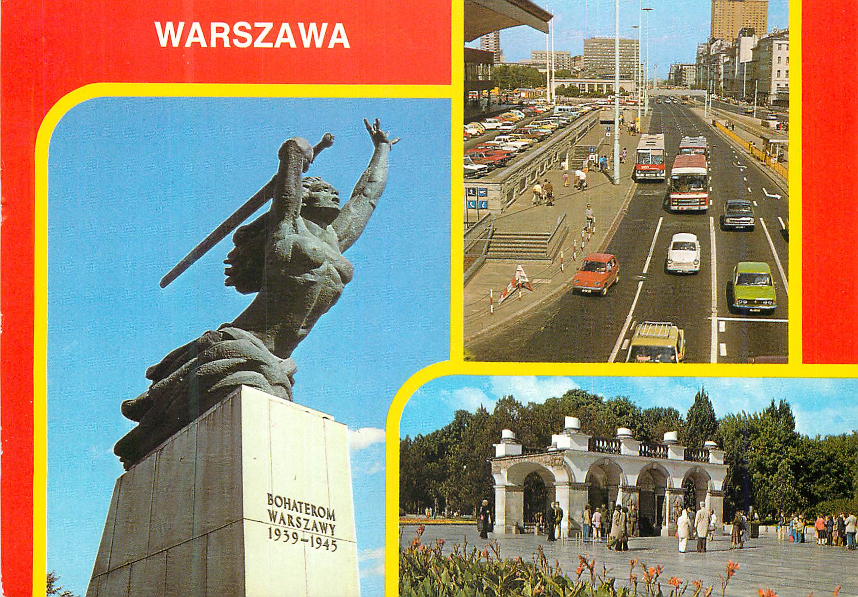 CPM Warszawa Pomnik Bohalorow Warsrawy Aleje Jerozolimakie