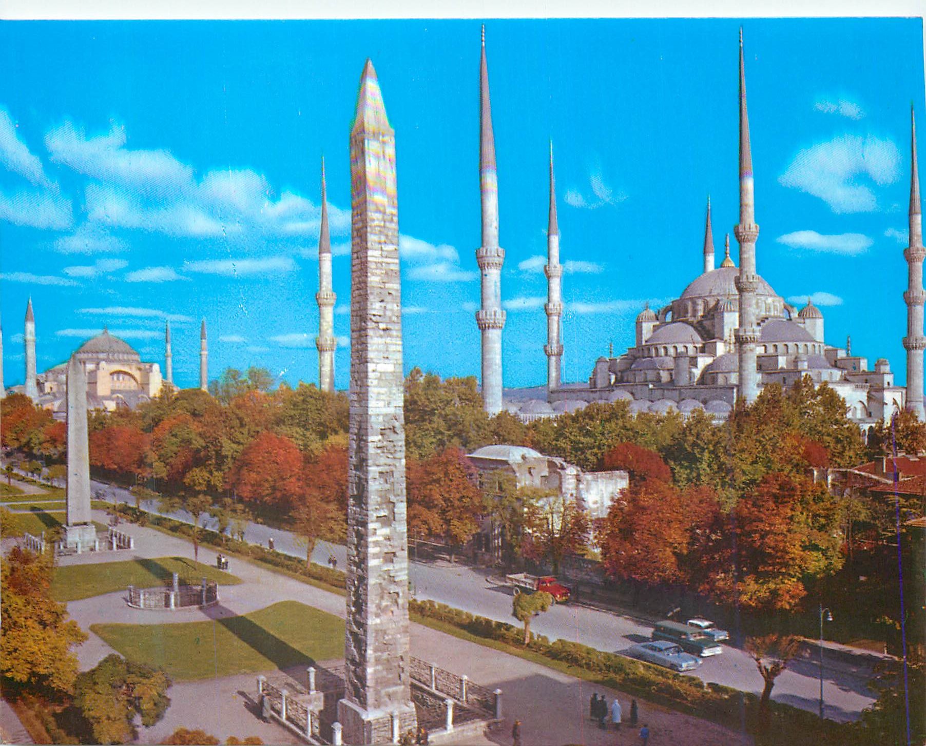 CPM Istanbul Turkiye Hoppodrome et la Mosque Bleue
