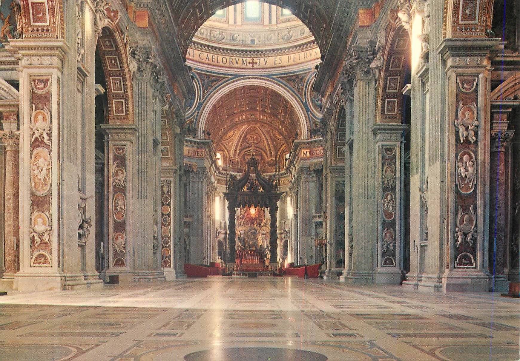 CPM Citta Del Vaticano Interieur de la Basilique de St Pierre
