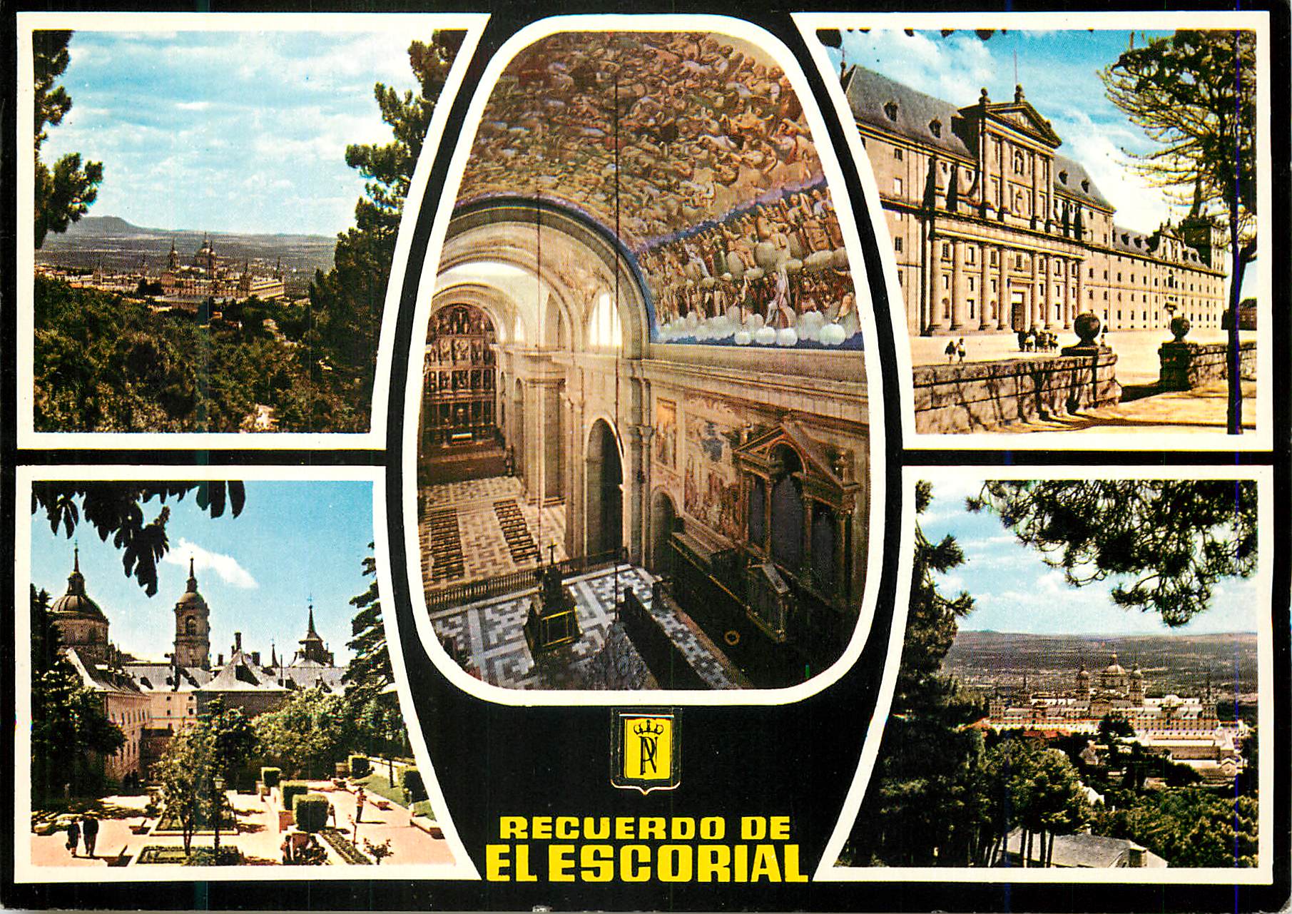 CPM Recuerdo De El Escorial Vista General La Basilica Fachada Principal