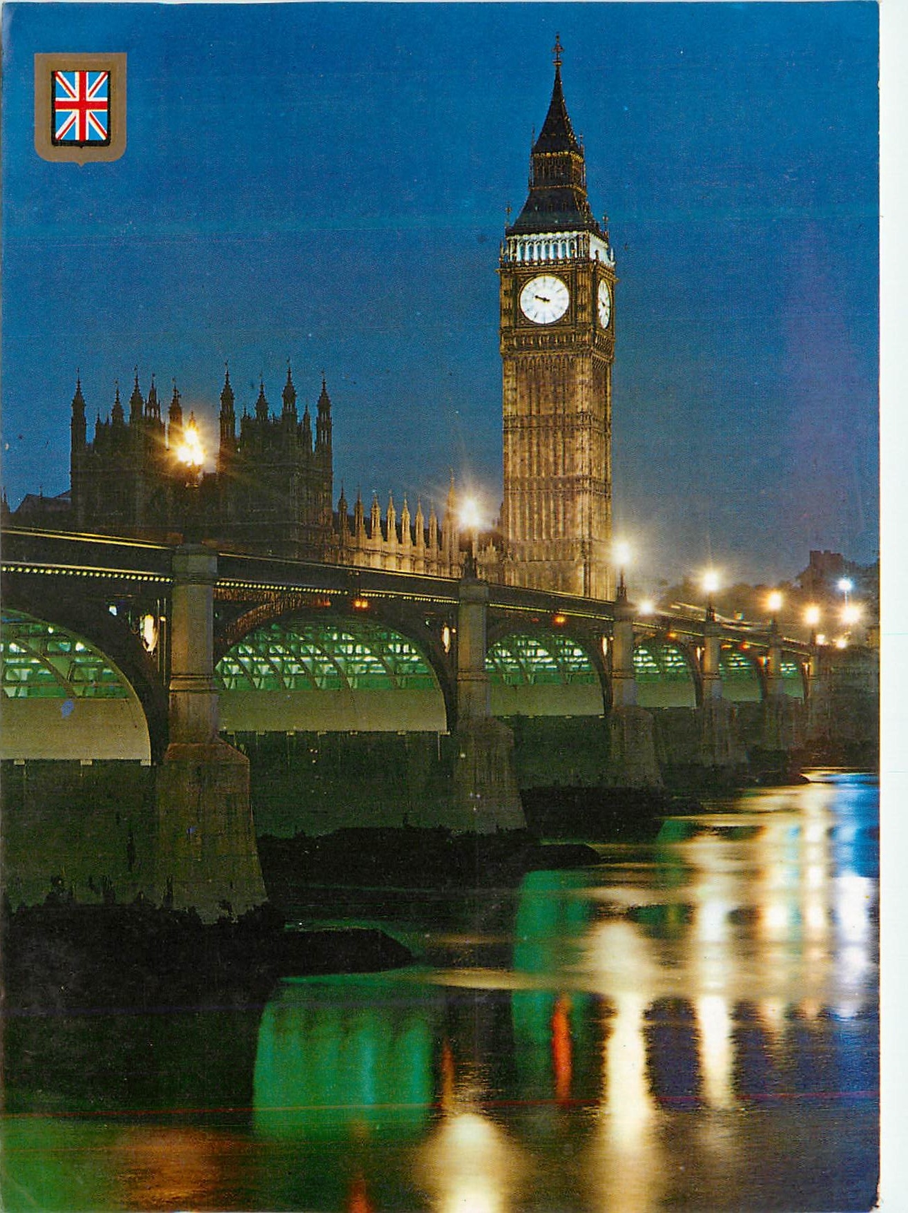 CPM London Vue Nocturne du Big Ben et du Pont de Westminster