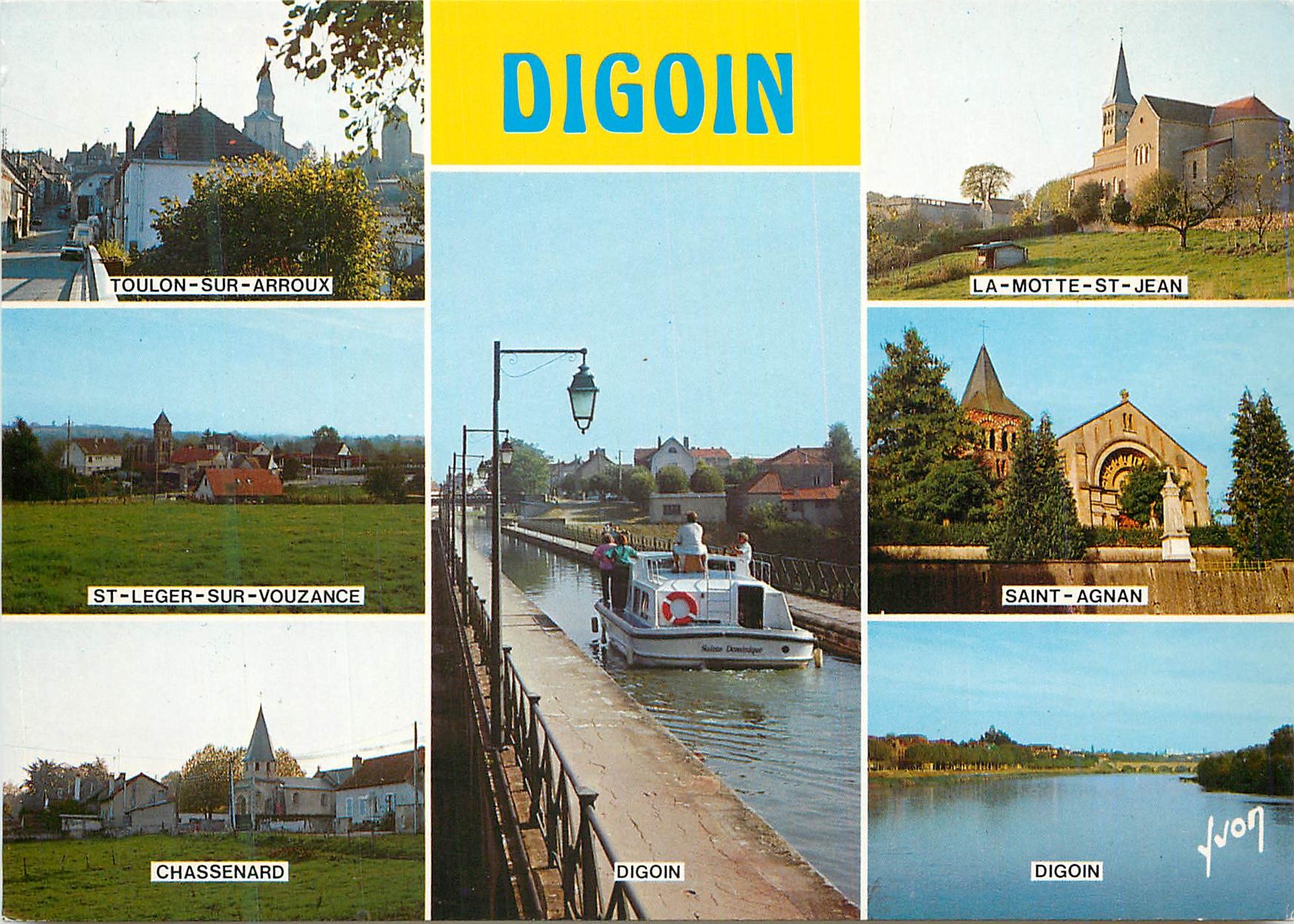 CPM Digoin (Saone et Loire) Digoin et sa Region Toulon sur Arroux La Motte St Jean St Leger sur Vouzance Saint Aignan Ch