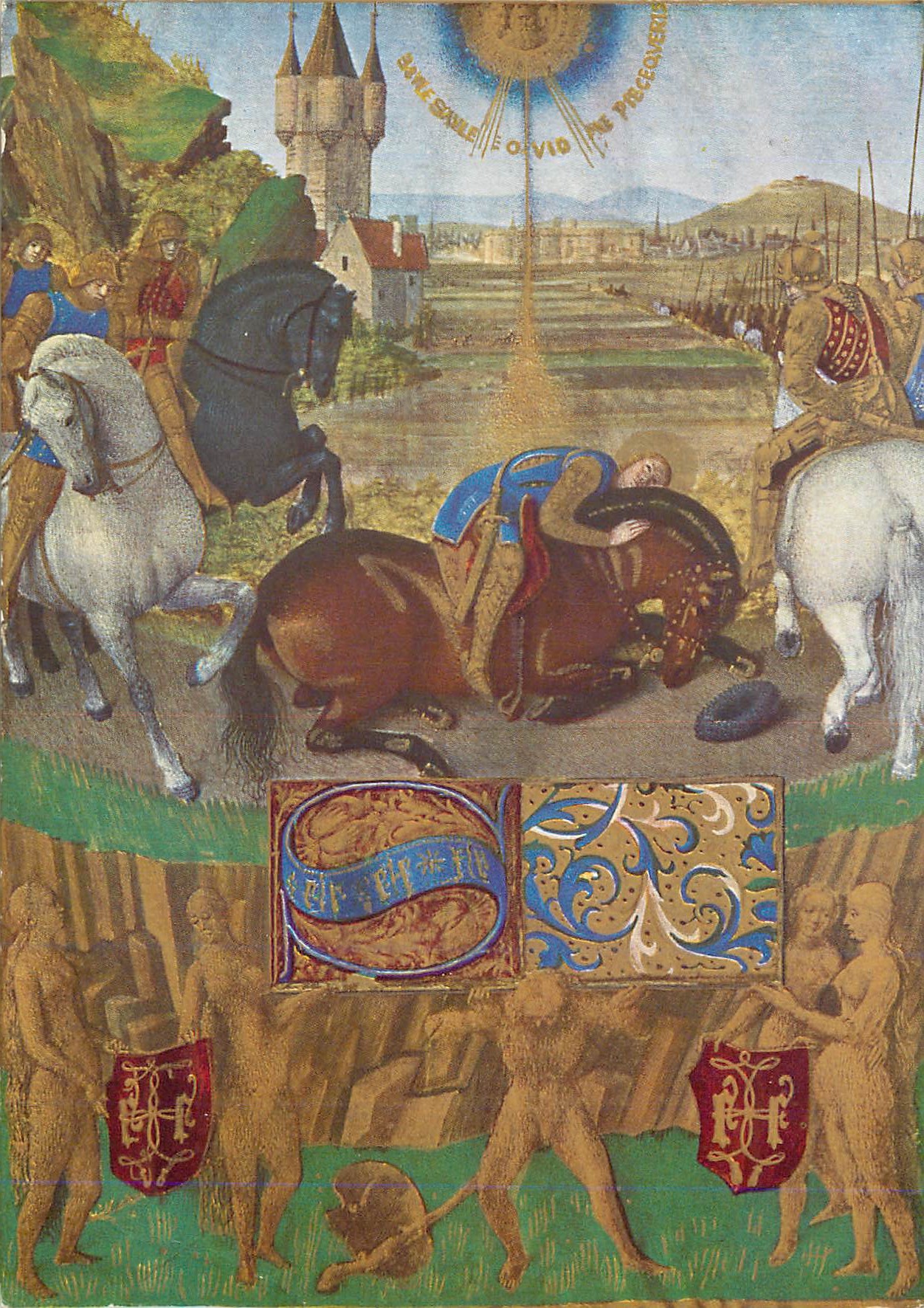 Saint-Paul sur le Chemin de Damas — miniature de Jean Fouquet — Éditions Nomis