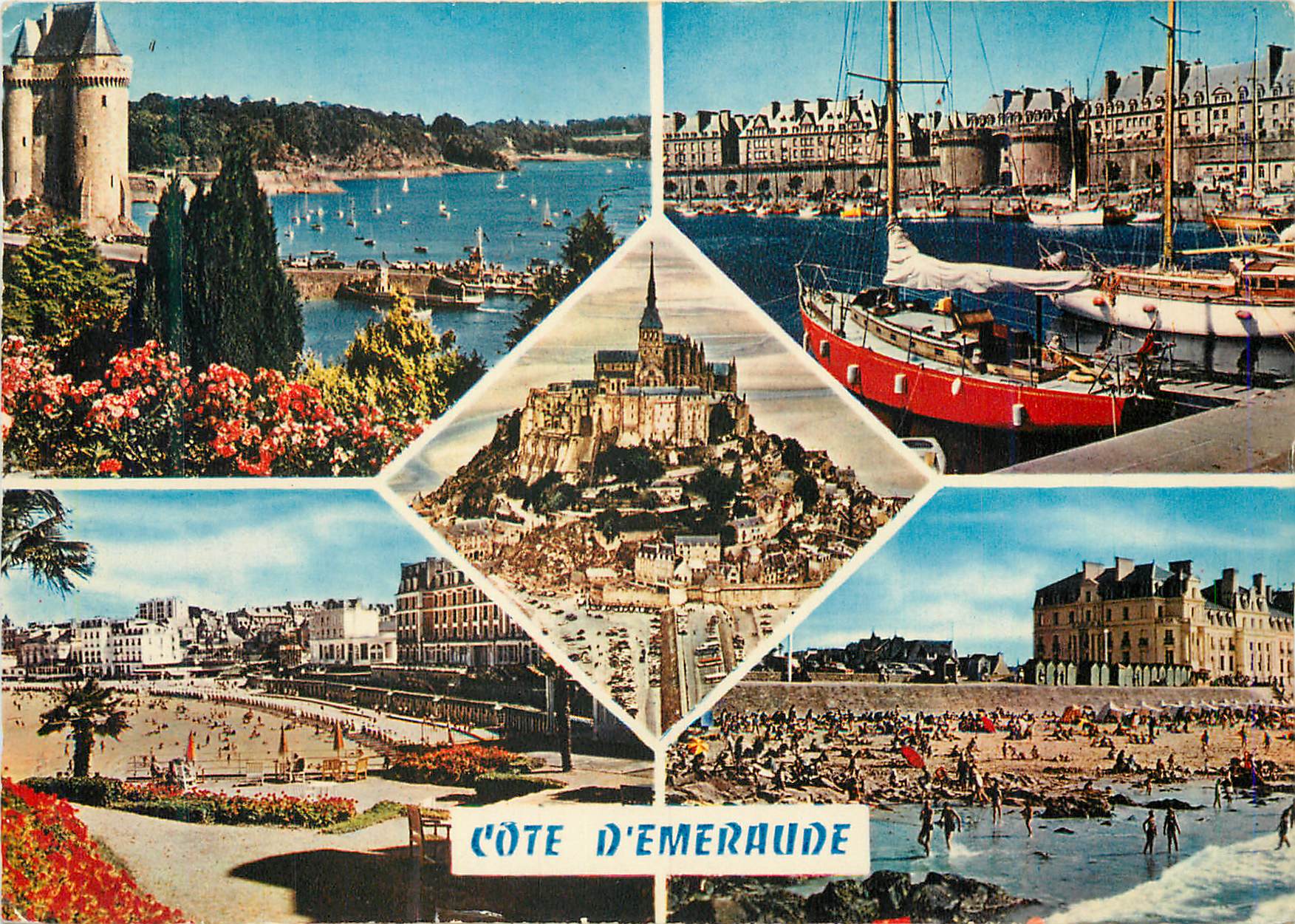 CPM Cote d'Emeraude St Servan St Malo Le Mont St Michel Dinard Parame