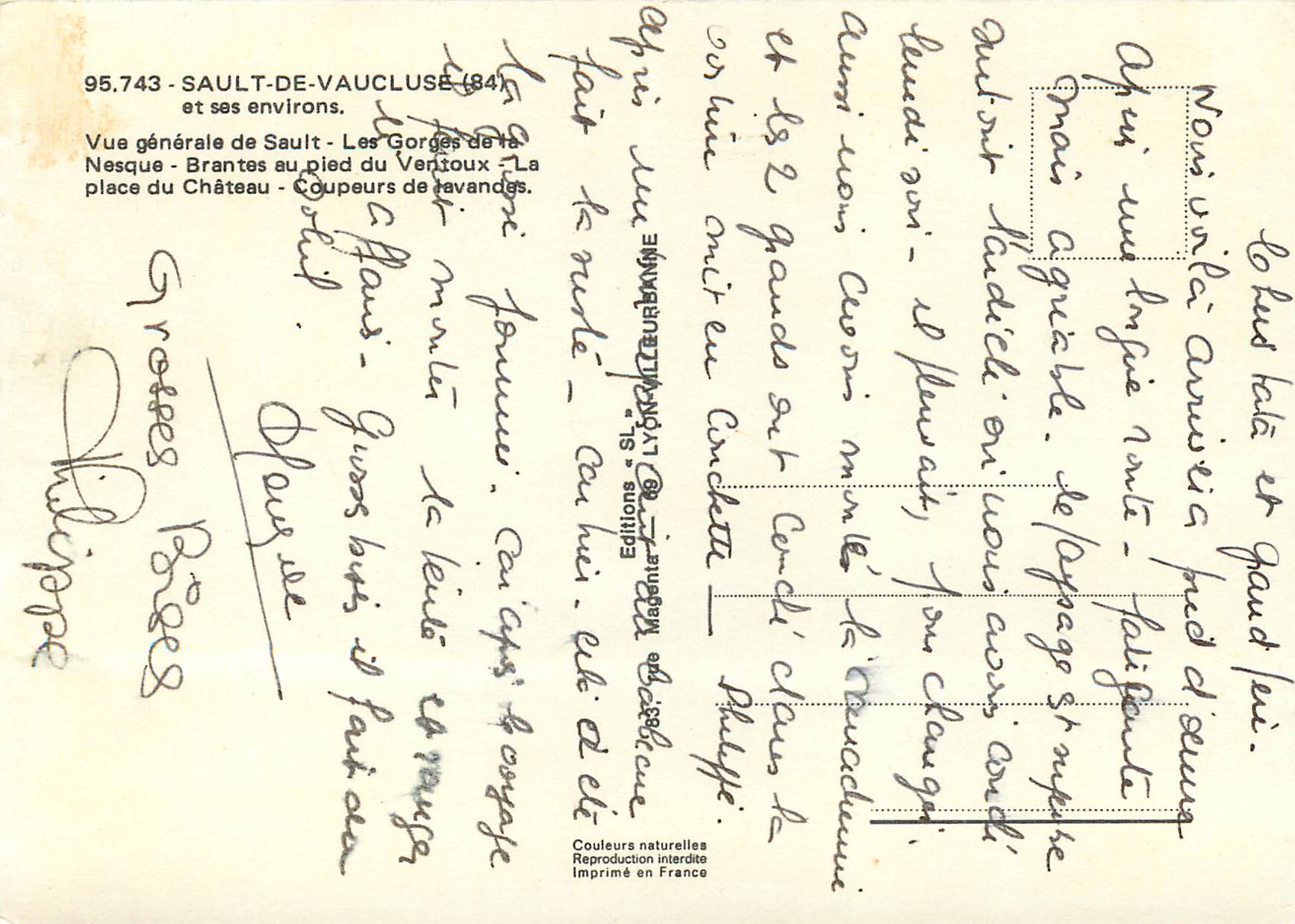 Sault — Allgemeiner Blick — Magentia Editions — Rückseite