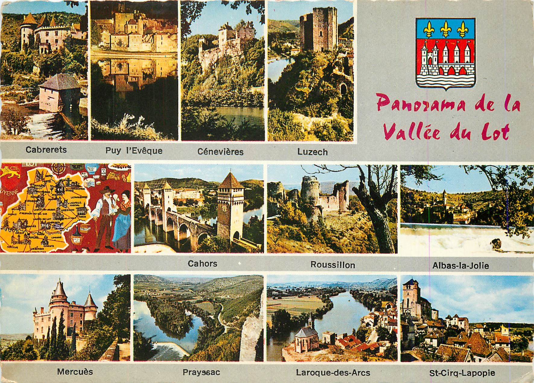 Panorama de la Vallée du Lot — Éditions Modernes "Théojac" n°46/207