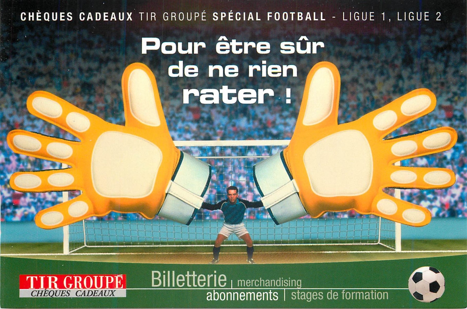 CPM Tir Groupe Cheques Cadeaux Special Football Pour Etre Sur de ne Rien Rater Football Nanterre