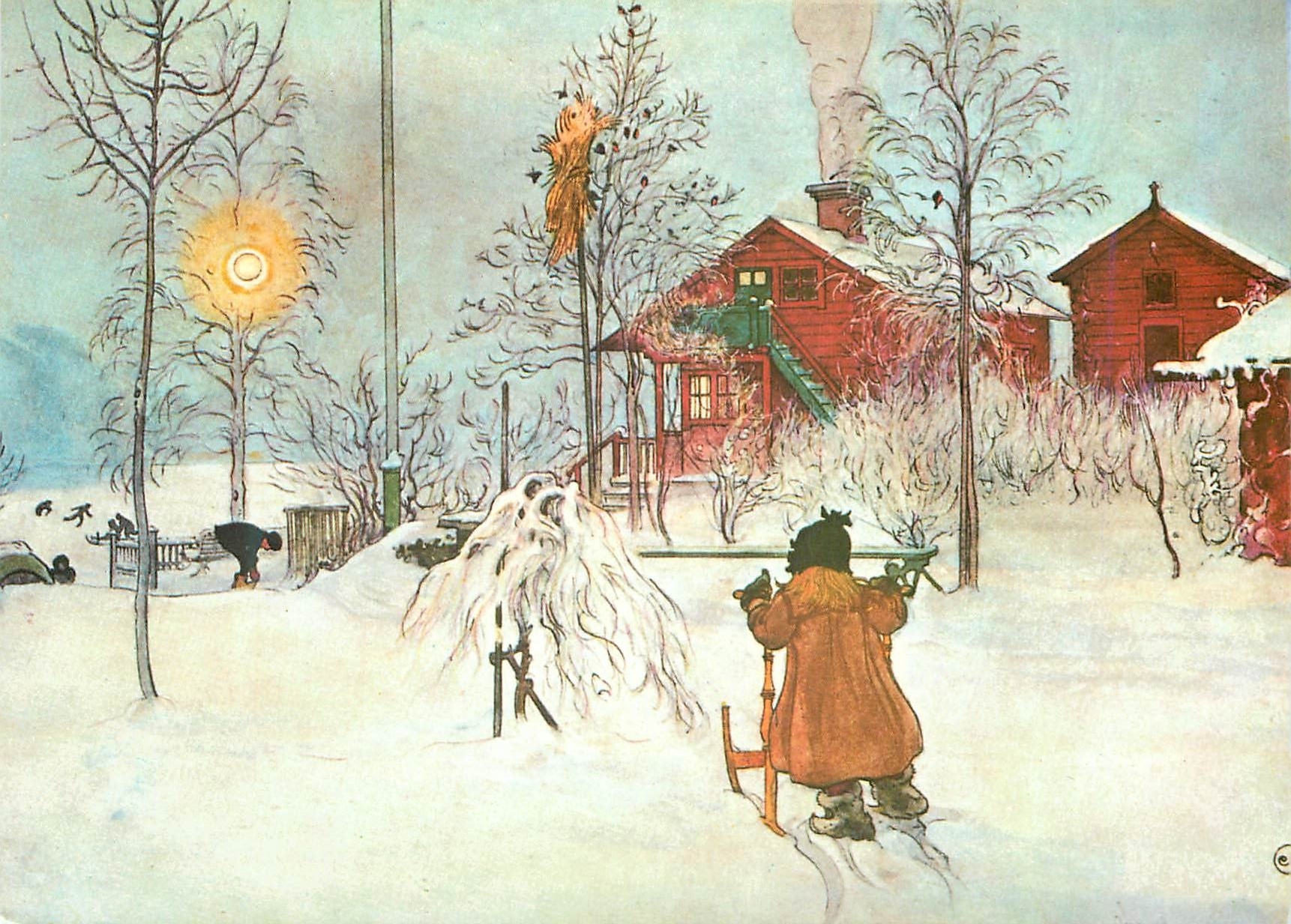 CPM Garden Och Brygghuset Av Carl Larsson The Yard and the Brewhouse By Carl Larsson
