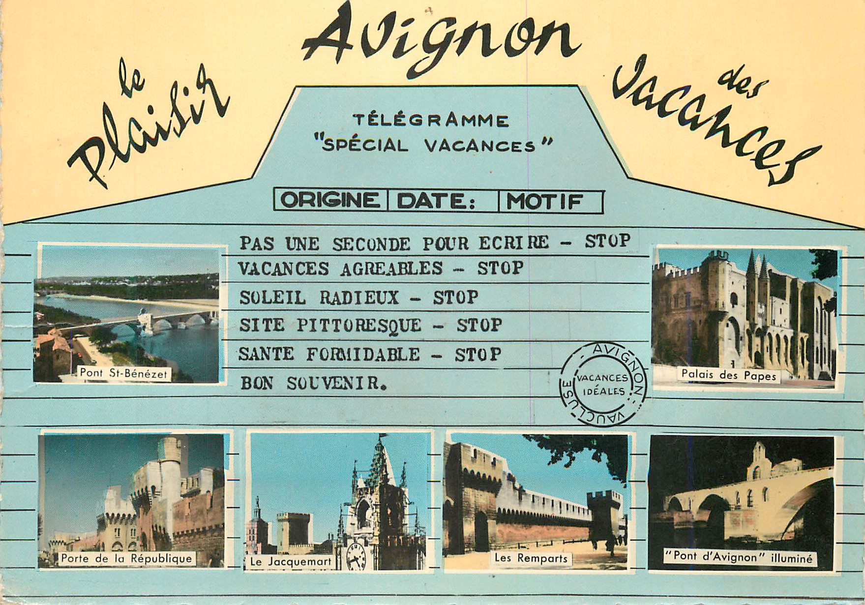 Avignon — Vacances idéales — Éditeur Le Plaisir