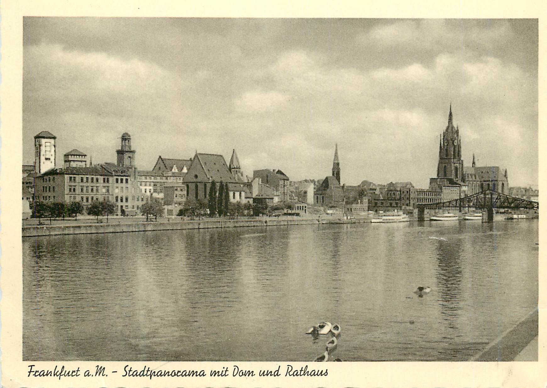 CPM Frankfurt a M Stadtpanocama Mit Dom und Rathaus