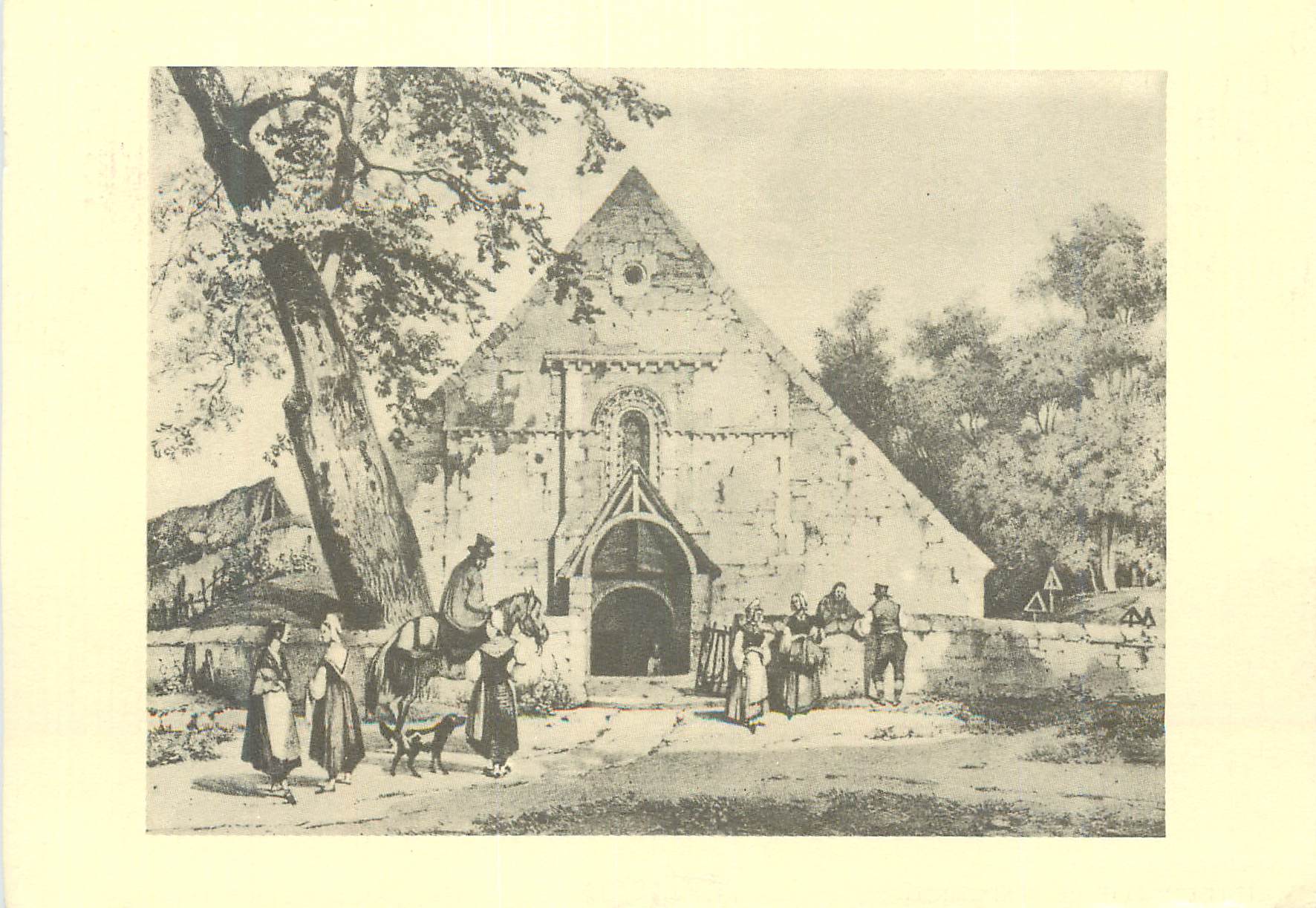 CPM L'Eglise du Prieure au XIXe Siecle Le Prieure XII XVIe Siecles Airaines Somme Expositions Concets d'Avril a Octobre
