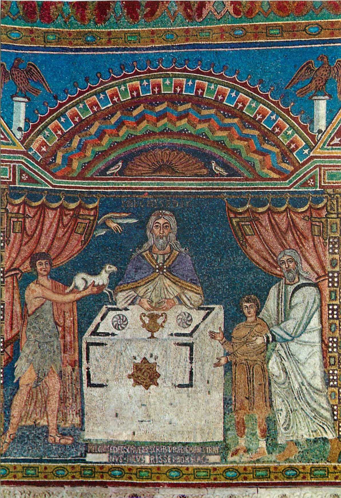 Sacrifices d'Abel, de Melchisedech et d'Abraham — Ravenna — Éd. A. Longo