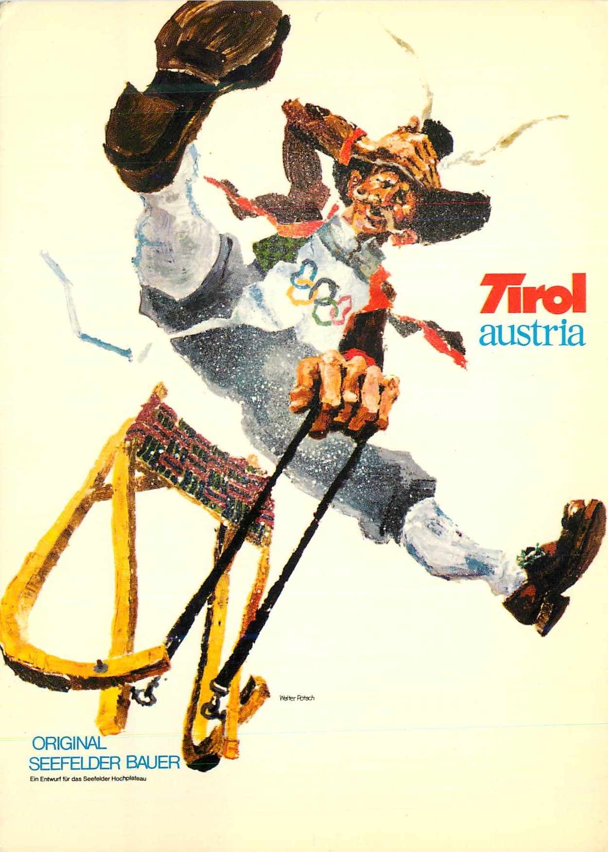 CPM Tirol Austria Original Seefelder Bauer Olympische Winterspiele 4 15 Feber 1976 Jeux Olympiques