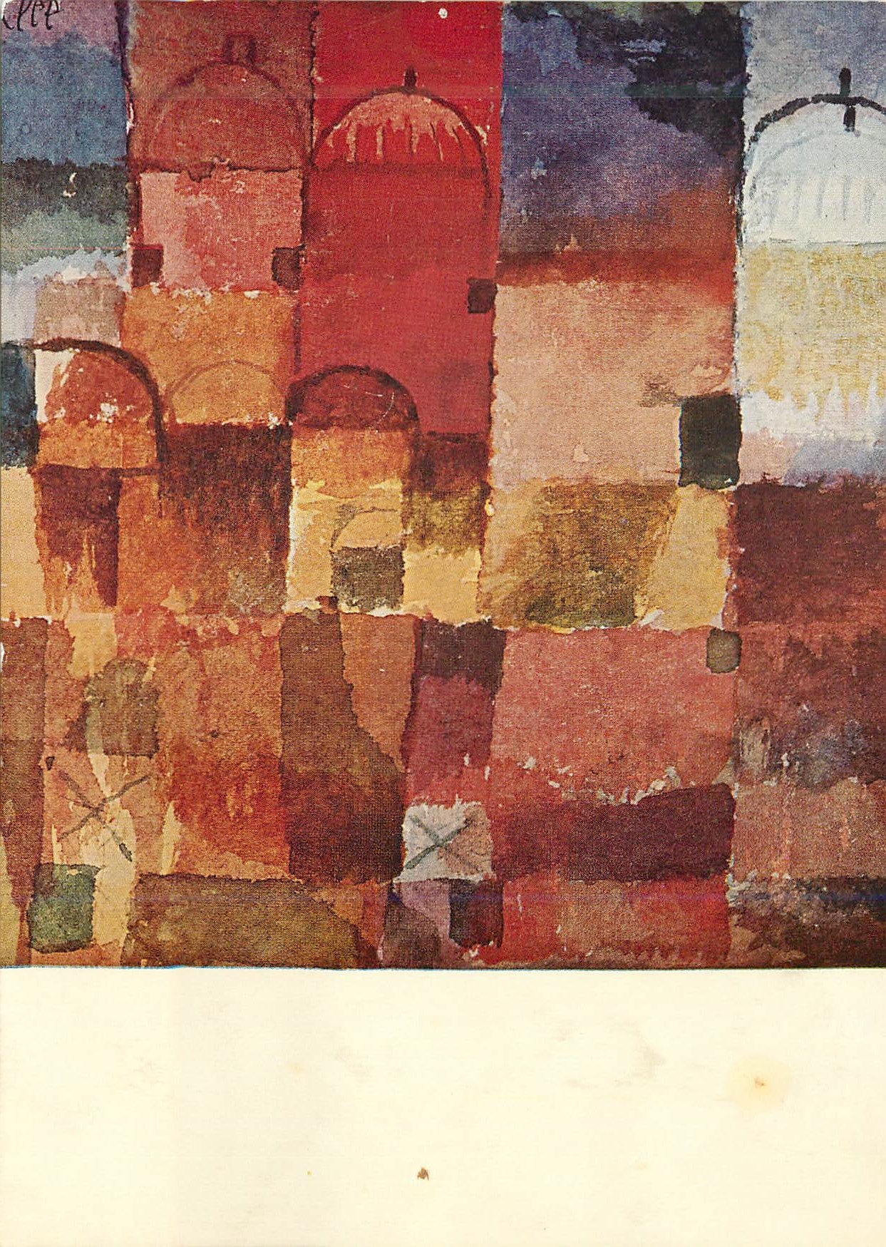 CPM Paul Klee 1879 1940 Rote Und Weisse Kuppeln 1914 Kunstsammlung Nordrhein Westfalen Dusseldorf