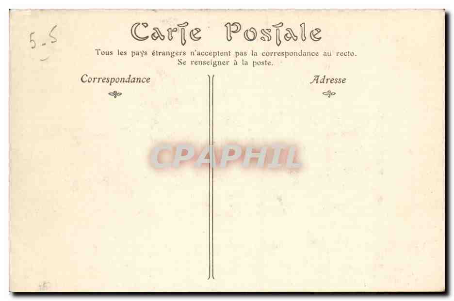 Cannes - Ile St Honorat - La Tour des moines vue prise sntre les pins - CPA  — Verso