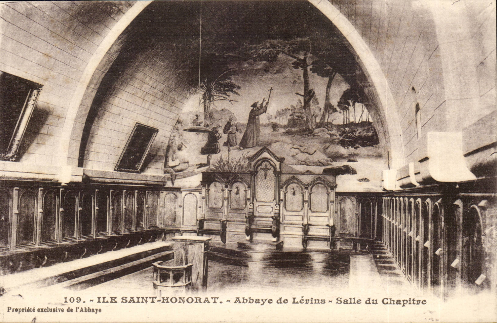 Cannes - - Ile St Honorat - Abbaye de Lerins - Salle du Chapitre - CPA 