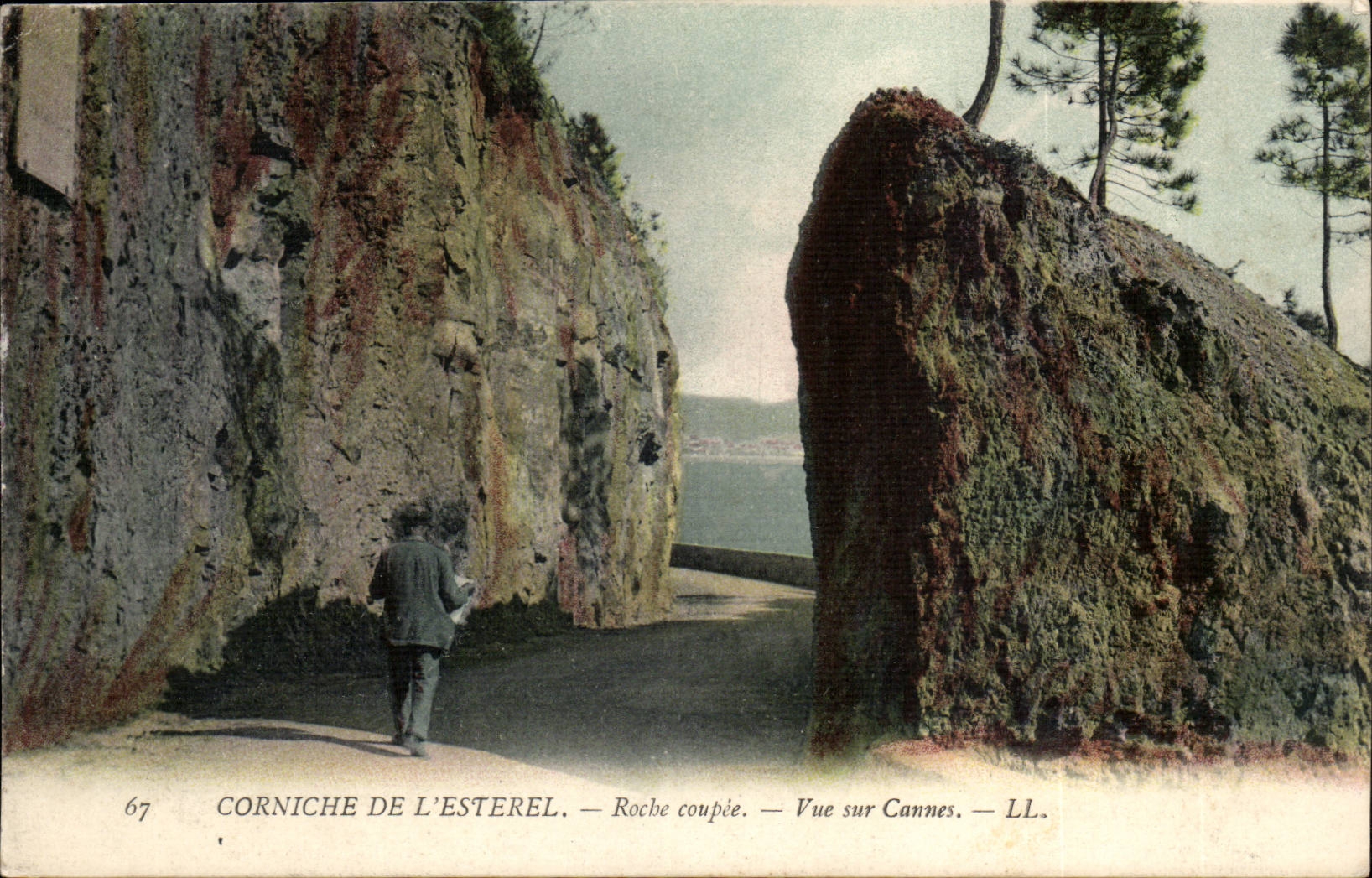 Corniche de l'Esterel — Roche coupée — Vue sur Cannes — LL.