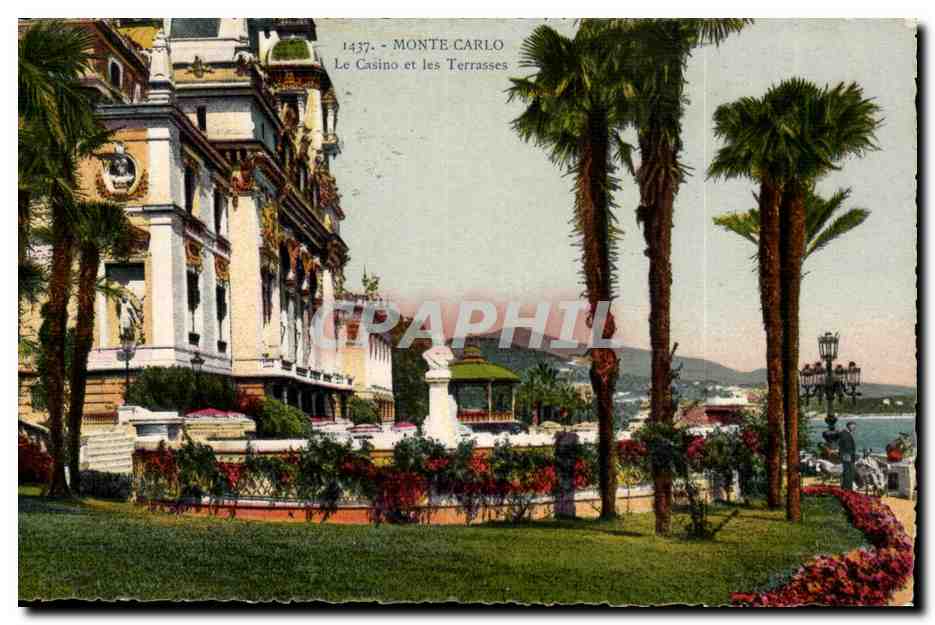 Monaco - Monte Carlo - Le Casino et les Terrasses - CPA 