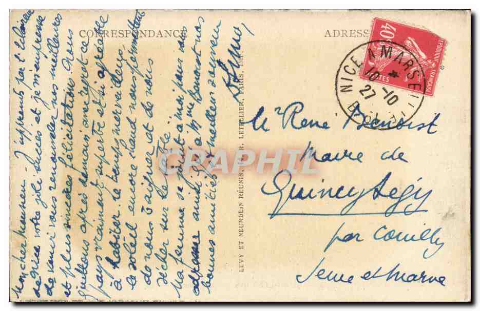 Juan les Pins - La Pinede - CPA  — Rückseite