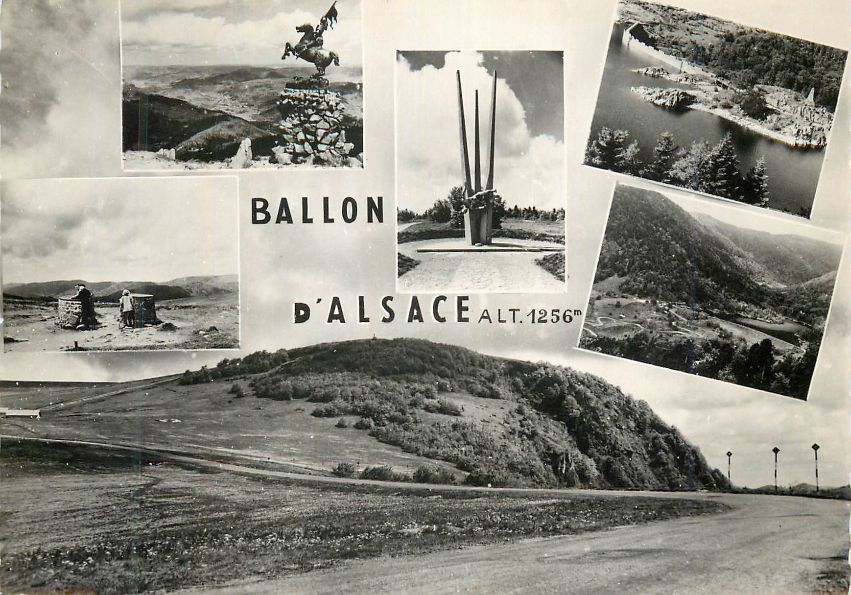 CPA Ballon d alsace 28 01c (alt 1256 m) valle de la moselle l observatoire monument des demineurs