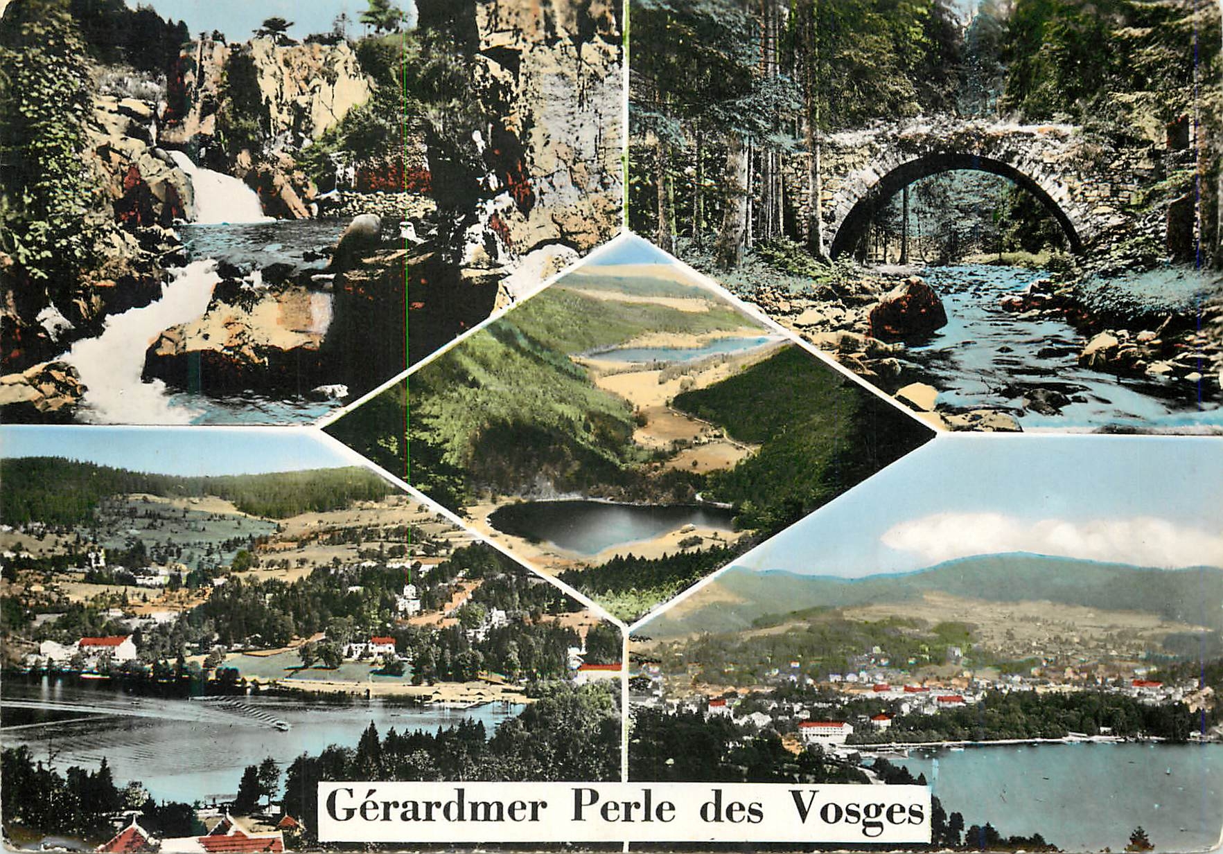 CPA Gerardmer 47 cascade saut des cuves pont des fees vallee des lacs