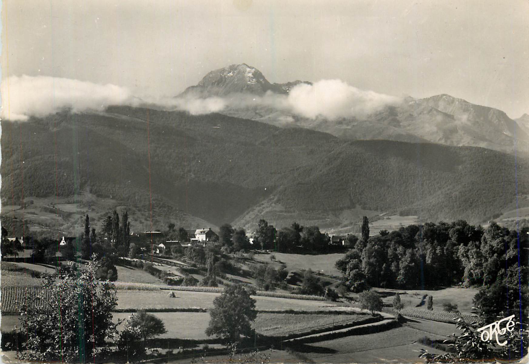 CPA Capvern les bains (htes pyrenees) 361 vue sur le pic du midi (2877 m)