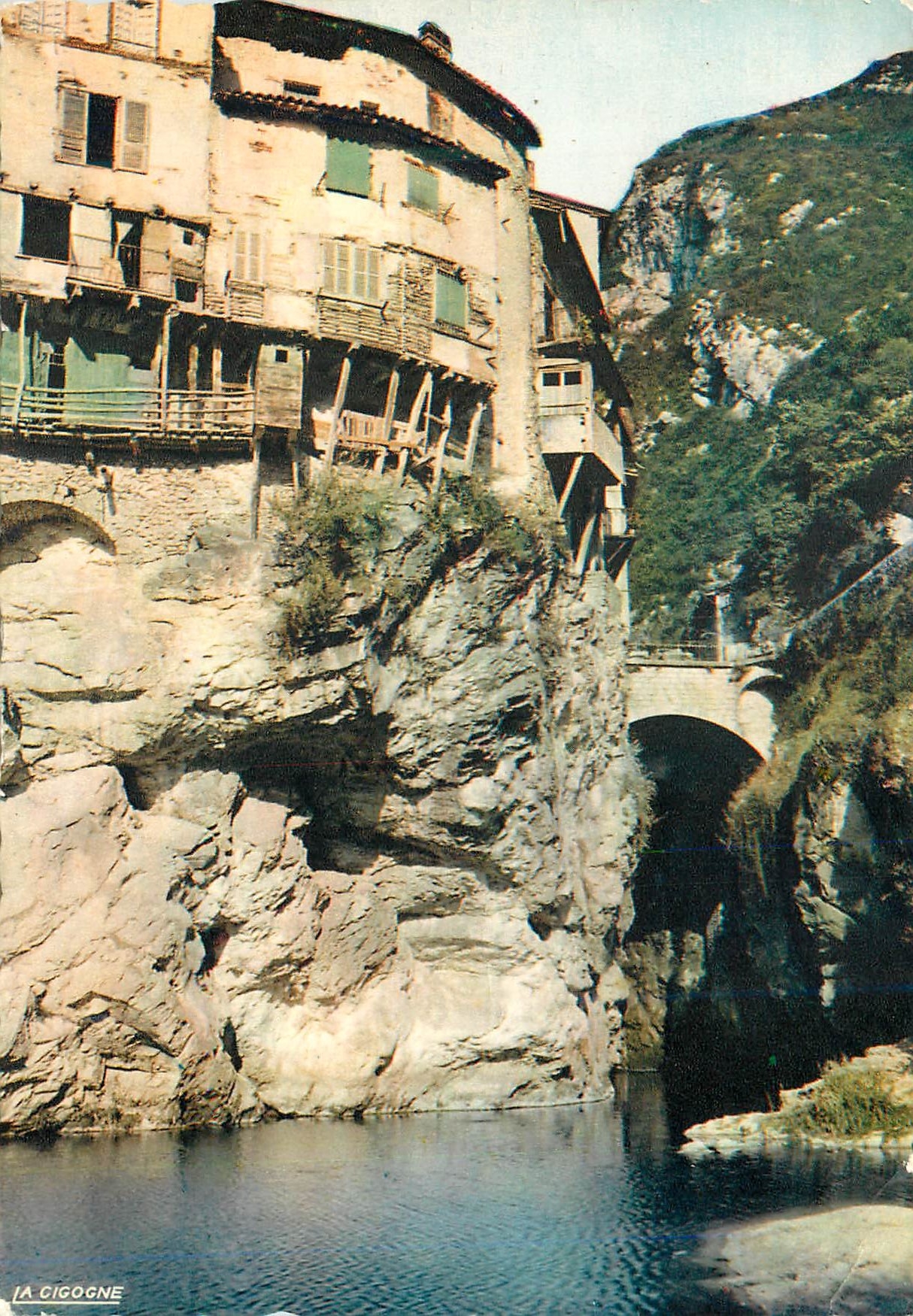 CPA Pont en royans(isere) 38 319 34 les maisons suspendues et leurs balcon
