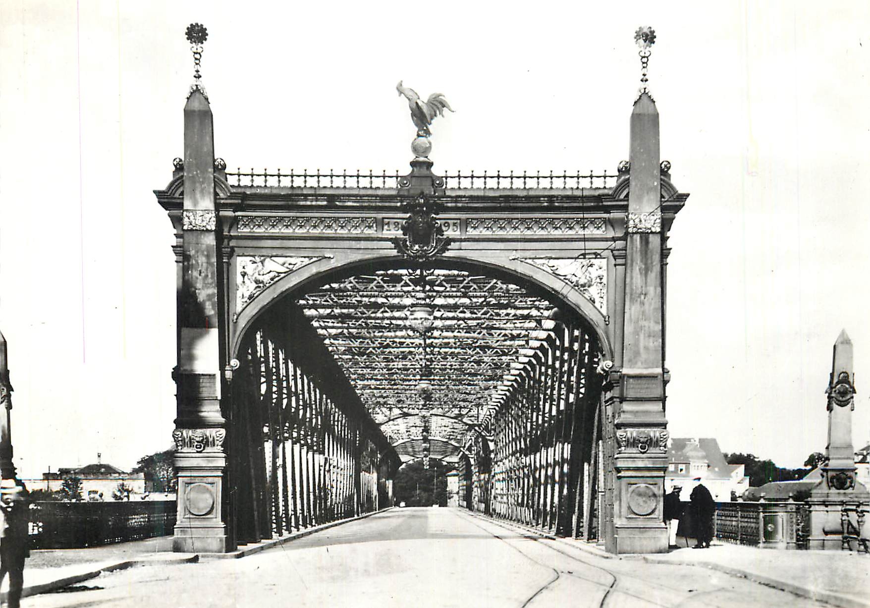 CPM Strasbourg kehl 847 ancien pont du rhin detruit en 19