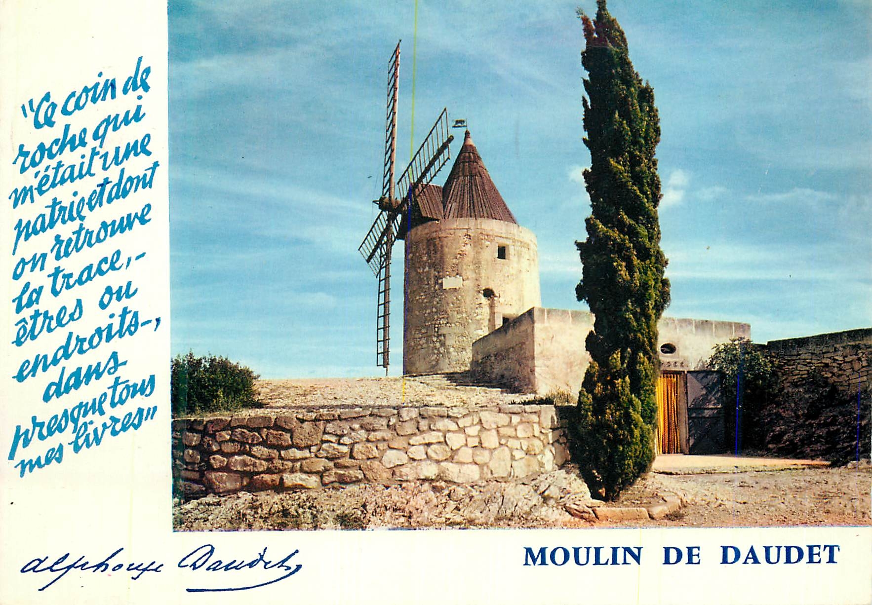 CPM La provence 588 fontvieille (bouches du rhone) le moulin de daudet