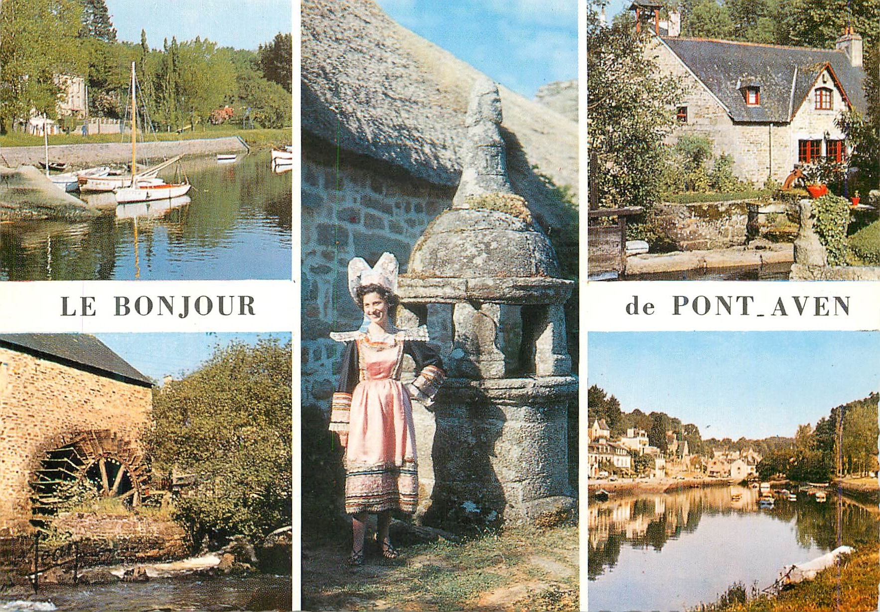 CPM La bretagne 29 pont aven le petit quai moulin de rosmadec