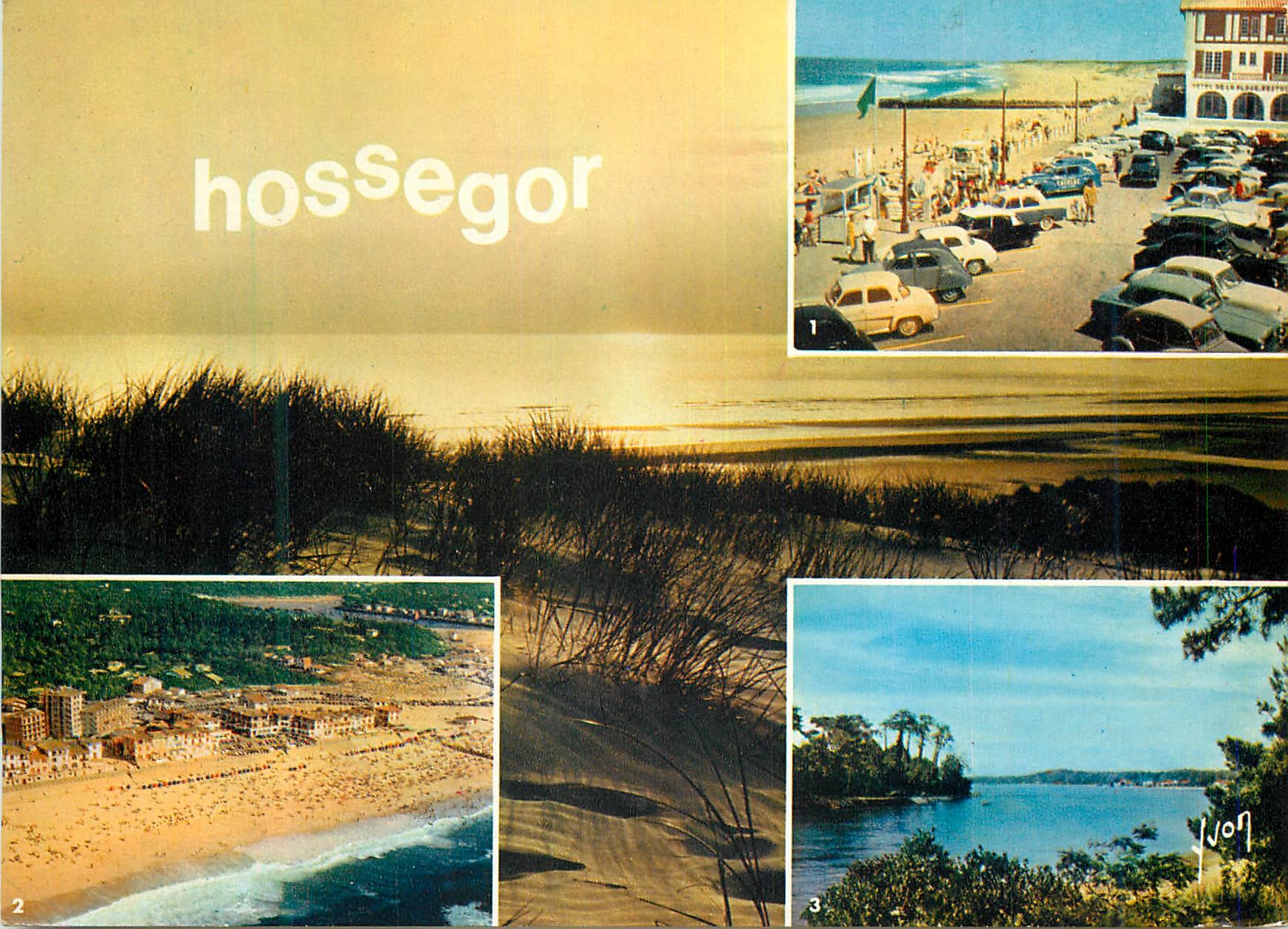 CPM Couleurs et lumiere de france les landes 40 hossegor (landes) place des landais et la plage
