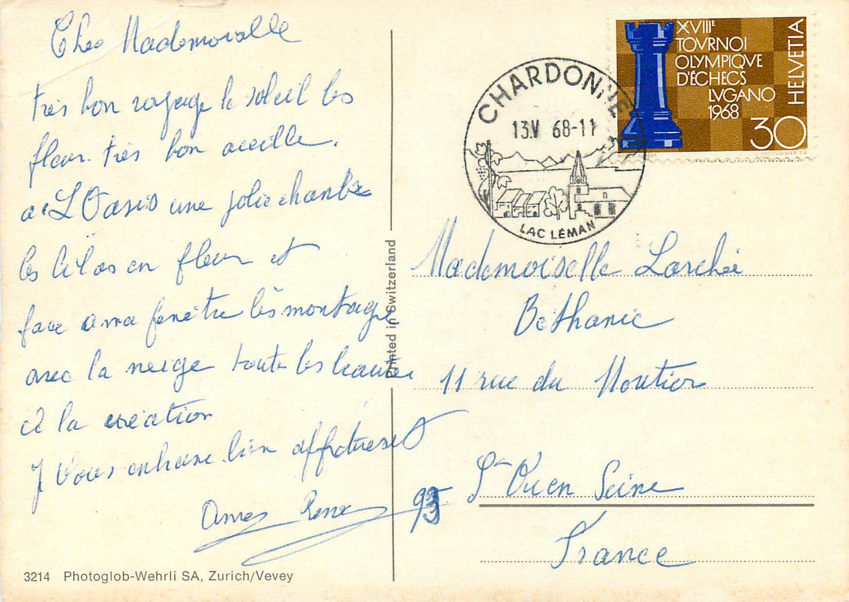 CPM Vevey — Verso